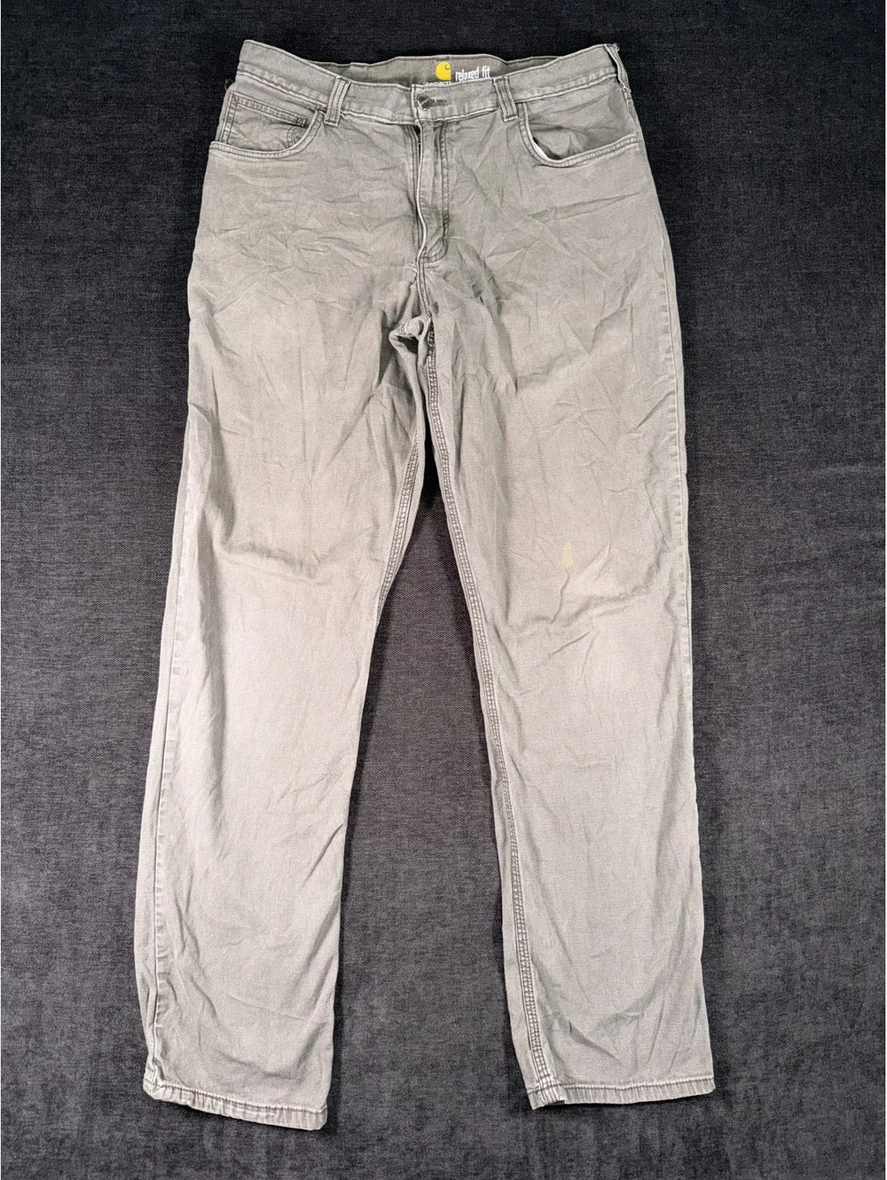 Carhartt Relaxed Fit Men's Pants Size 36x36 Brown Workwear